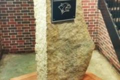 Installation by UNH Football  Post:  Antique Granite Post