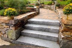 Installation by Juniper Hill - Wall Stone:  Chestnut Hill, and Antique Granite mix