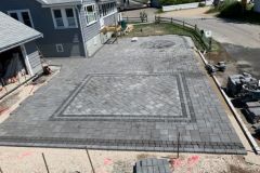 Installation by Finesse Landscaping - Ideal Concrete Pavers - Andover Collection W/ Portsmouth Cobble